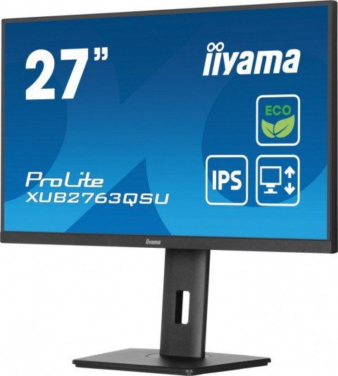 Monitor 27 cali ProLite XUB2763QSU-B1 IPS,QHD,HAS,100Hz