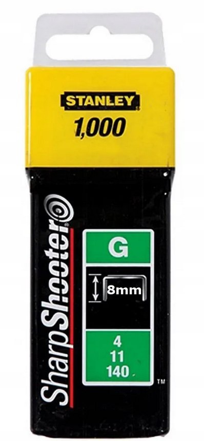 ZSZYWKA G 8MM 5/16" HD TYP G 4/11/140 /1000SZT/ STANLEY