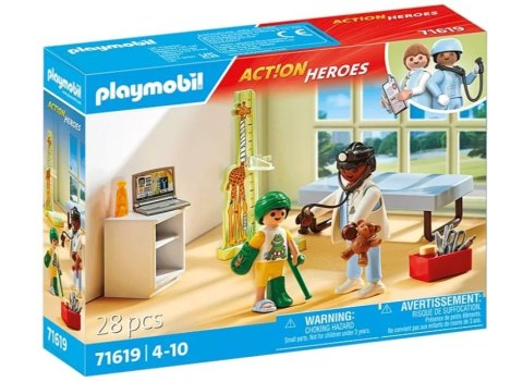 *Playmobil Action Heroes 71619 Pediatra z pluszowym misiem