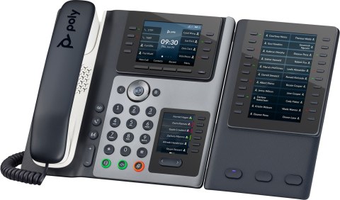 POLY Telefon IP Edge E450 z obsługą funkcji PoE