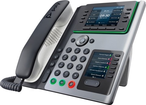 POLY Telefon IP Edge E450 z obsługą funkcji PoE