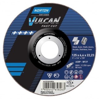 TARCZA FLEX 42 125x3,2x22,2 A 30 S VULCAN NORTON