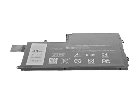 Bateria do Dell Inspiron 15 (5542), 14 (5445) 3800 mAh (43 Wh) 10.8 - 11.1 Volt