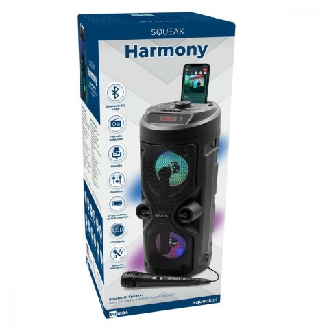 Głośnik Bluetooth 5.0 EDR Harmony SQ1004 Funkcja karaoke