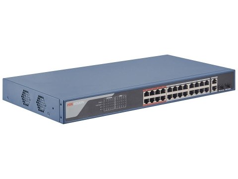 Switch niezarządzalny HIKVISION DS-3E1326P-EI 24x PoE + 2x Uplink, 370W