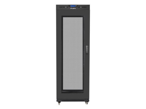 SZAFA INSTALACYJNA RACK STOJĄCA 19" 37U 600X800 CZARNA DRZWI PERFOROWANE LCD LANBERG (FLAT PACK)