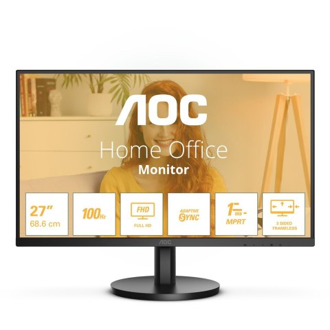 AOC B3 27B3HMA2 LED display 68,6 cm (27") 1920 x 1080 px Full HD LCD Czarny