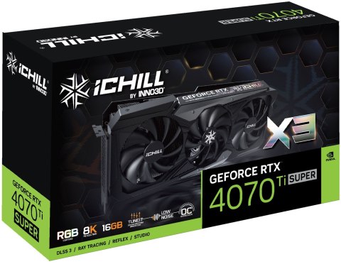 Karta graficzna INNO3D GeForce RTX 4070 Ti SUPER ICHILL X3