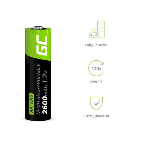 Akumulatorki paluszki AA R6 2600mAh 16 sztuk