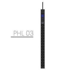 LISTWA ZASILAJĄCA RACK PDU 19" POWERWALKER 10A 16X IEC C13 3M IEC C14 MIERNIK PIONOWA CZARNA