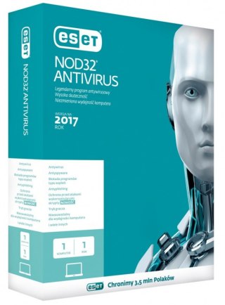 NOD32 Antivirus PL Kon 1U 1Y ENA-K-1Y-1D