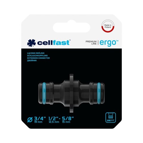 ŁĄCZNIK DWÓJNIK ERGO 3/4" - 1/2" CELLFAST