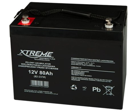 Akumulator żelowy 12V 80Ah XTREME