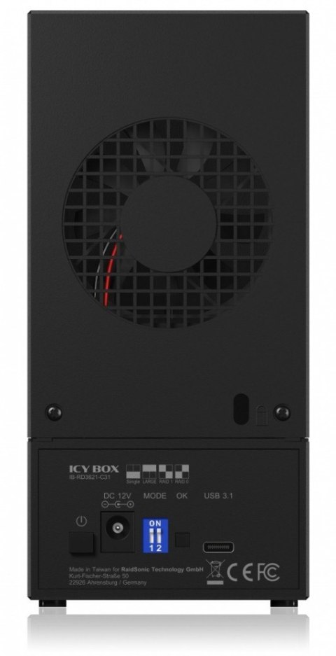 IB-RD3621-C31 Obudowa RAID 2 x 2,5 lub 3,5 cala HDD