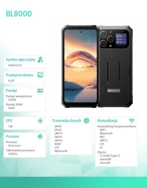 Smartfon BL8000 czarny