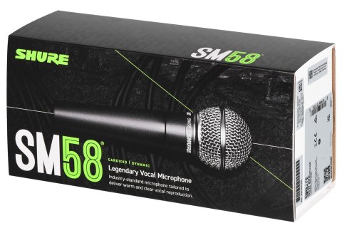 Shure SM58-LCE - Mikrofon dynamiczny, kardioidalny, wokalny