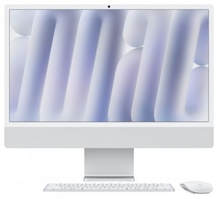 IMac 24 cale: M4 10/10, 16GB, 512GB SSD - Srebrny