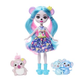 Enchantimals Rodzina Koale Karalee Koala Lalka + figurki HNT61 MATTEL