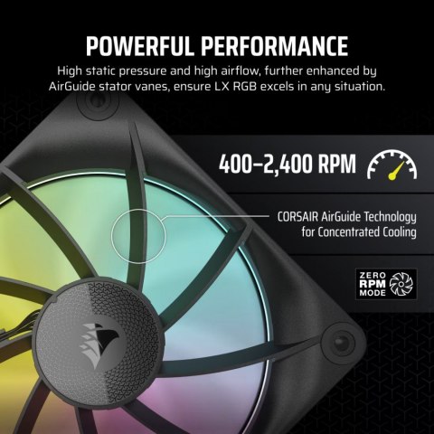 Wentylator iCUE LINK LX120 RGB 120mm Triple Fan Kit