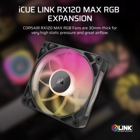 Wentylator iCUE LINK RX120 MAX RGB 120mm Single Fan