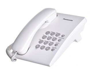 Telefon przewodowy Panasonic KX-TS 500PDW Biały