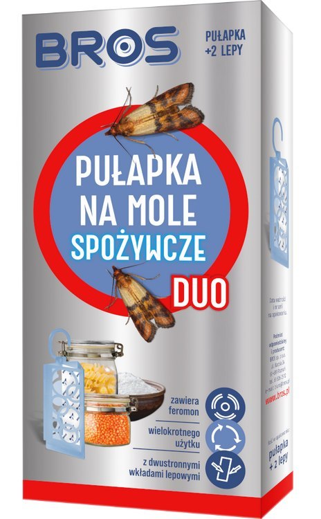 BROS - pułapka na mole spożywcze DUO + 2 wkłady