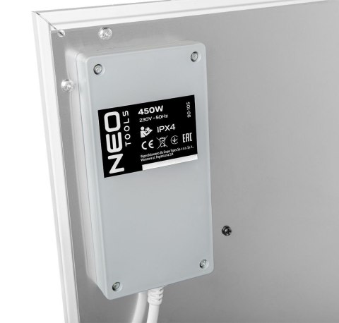 Panel grzewczy na podczerwień 450W WIFI NEO Tools 90-105