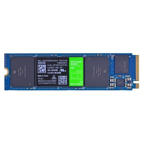 Dysk SSD WD Green SN350 WDS500G2G0C (500GB ; M.2 ; PCIe NVMe 3.0 x4)