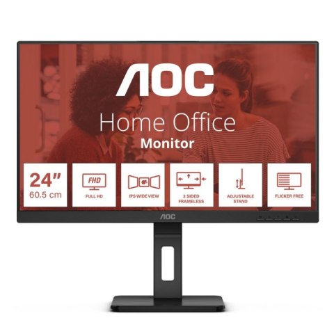 Monitor AOC 24E3QAF (24" /IPS /75Hz /1920 x 1080 /Czarny)