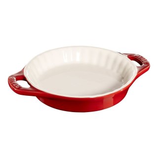 Okrągły półmisek ceramiczny do ciast STAUB 40511-163-0 - czerwony 200 ml