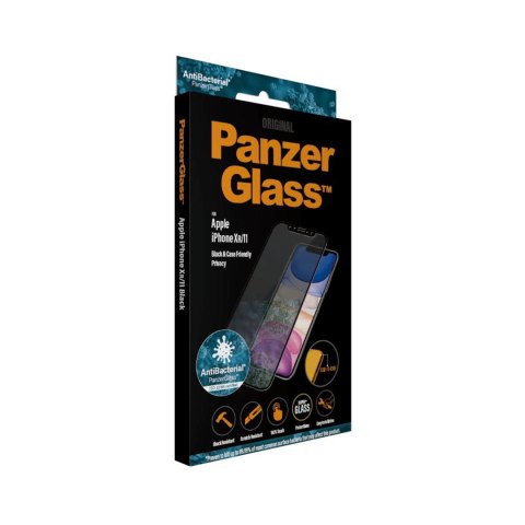 PANZERGLASS SZKŁO HARTOWANE Apple iPhone 11 | XR | Edge-to-Edge CZARNE DO ETUI