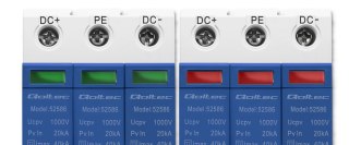 Qoltec Ogranicznik ochronnik przepięć DC | 3P| 1000V | T2 | C