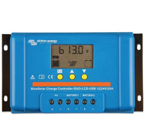 Victron Energy Regulator PWM DUO LCD&USB 12/24V-20A