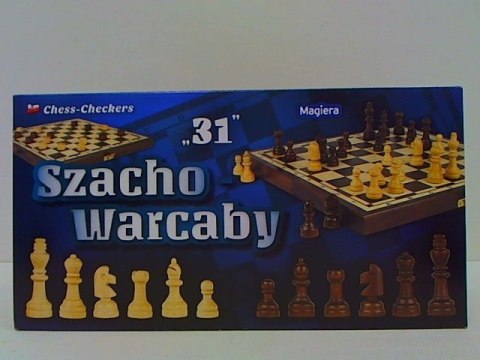 Szacho-warcaby 31cm. MAGIERA