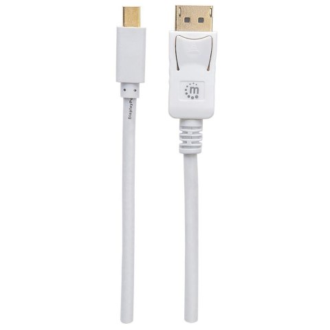 Manhattan Kabel monitorowy Mini DisplayPort/DisplayPort, M/M, biały, 2m