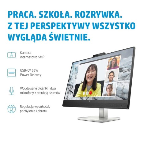 HP E-Series E27m G4 68,6 cm (27") 2560 x 1440 px monitor Quad HD Czarny