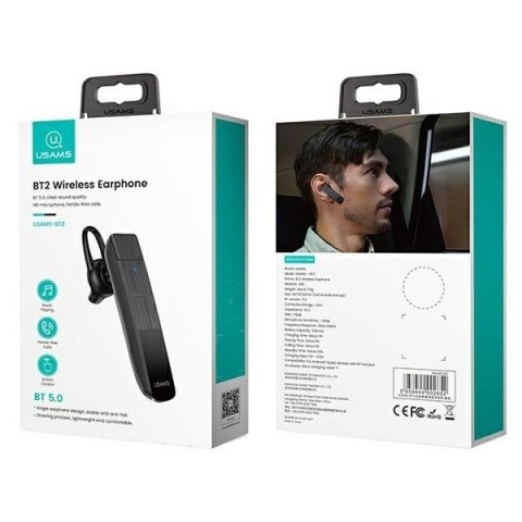 Słuchawka Bluetooth 5.0 BT2 mono Czarna