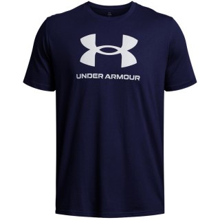 Koszulka męska Under Armour Sportstyle Logo granatowa 1382911 408 2XL