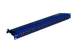 EmiterNet Panel 19", 24xRJ45 STP kat.5e (1U) niebieski