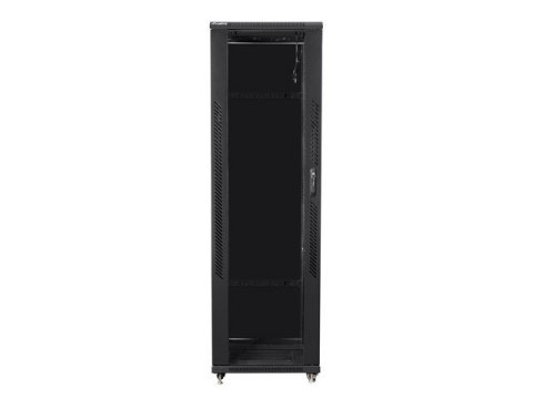 LANBERG SZAFA STOJĄCA RACK 19" 42U 600X1000 DRZWI SZKLANE CZARNA FF01-6042-12B (FLAT PACK)