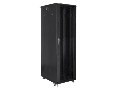 LANBERG SZAFA STOJĄCA RACK 19" 42U 600X1000 DRZWI SZKLANE CZARNA FF01-6042-12B (FLAT PACK)