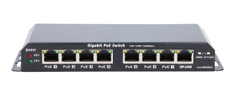 EXTRALINK KRATOS SWITCH POE GIGABIT 8 PORTÓW 24V