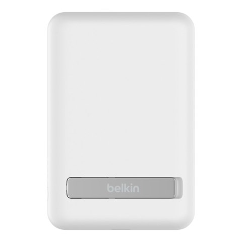 Powerbank bezprzewodowy Belkin BoostCharge Magnetic Wireless Power Bank 5K + Stand MagSafe Compatible 5000mAh 7,5W White