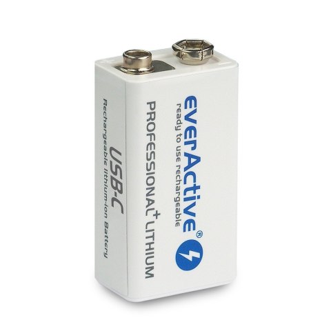 Akumulator 6F22/9V Li-ion 550 mAh USB-C