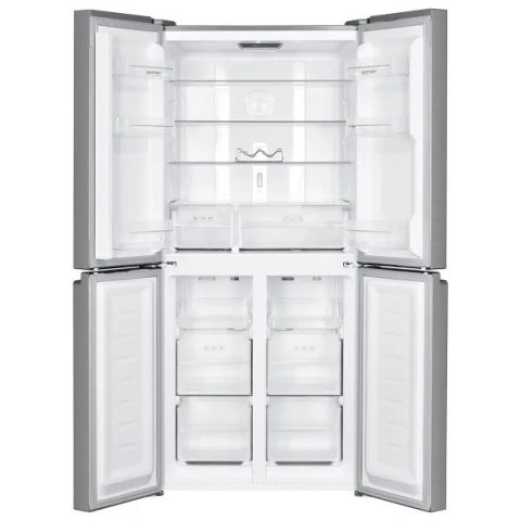 Lodówka z zamrażalnikiem dolnym Multi Door Total Full No Frost MPM-434-SBF-08 białe szkło