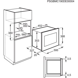 Kuchenka mikrofalowa Electrolux LMS2203EMX (700W; kolor czarny) (WYPRZEDAŻ)