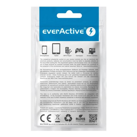 Ładowarka sieciowa 230V EVERACTIVE SC-220 2xUSB-A 12W 2,4A biała