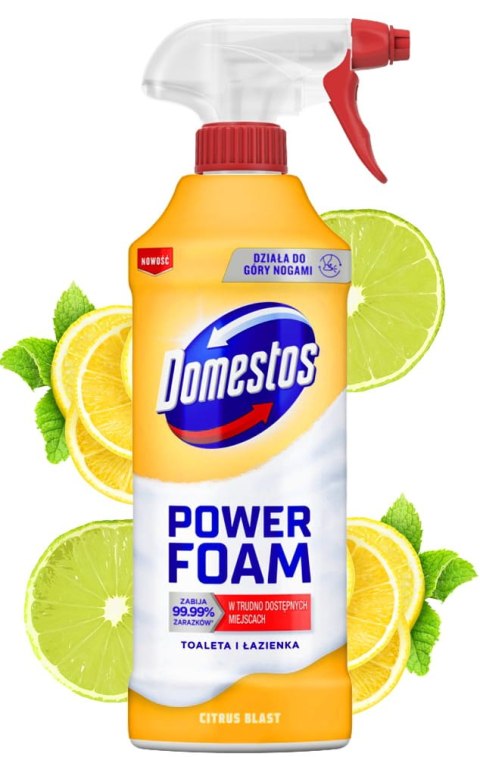 Domestos Power Foam Piana Do Mycia Toalety i Łazienki Citrus Blast 435ml