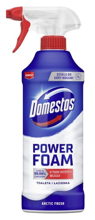 Zestaw 3 x Domestos Power Foam Piana Do Mycia Toalety i Łazienki 435ml