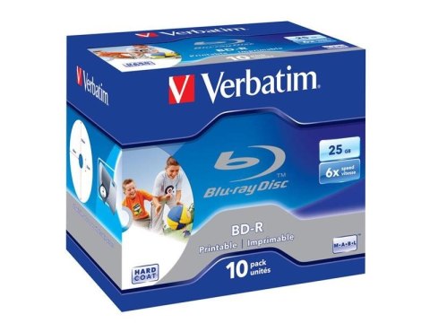 Verbatim BD-R SL 25GB 6x Printable 10 Pack Jewel Case 10 szt.